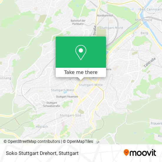 Карта Soko Stuttgart Drehort