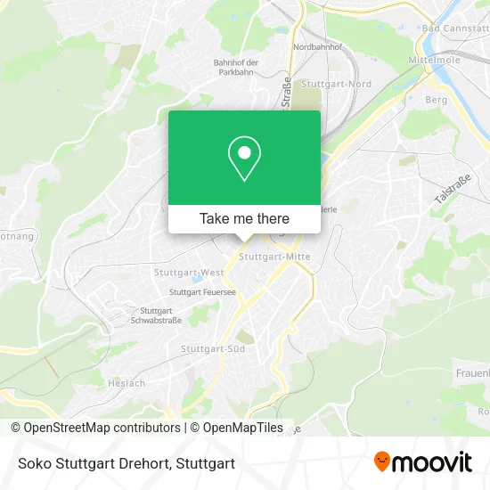 Карта Soko Stuttgart Drehort