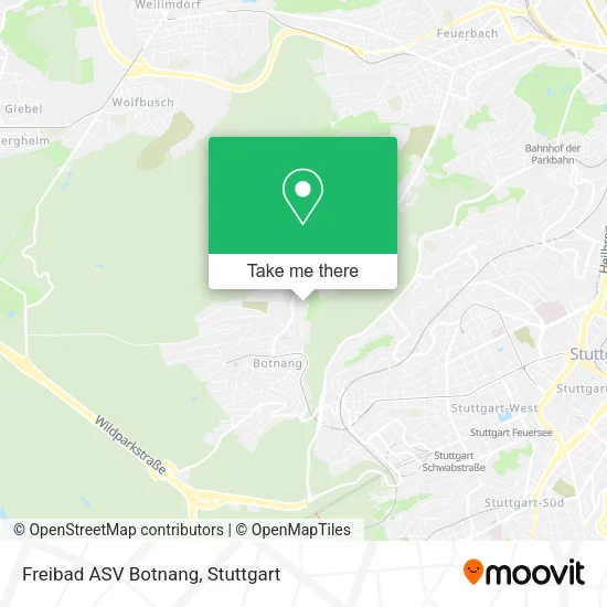 Карта Freibad ASV Botnang