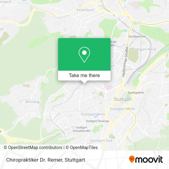 Карта Chiropraktiker Dr. Remer