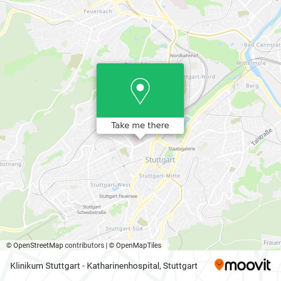 Klinikum Stuttgart - Katharinenhospital map