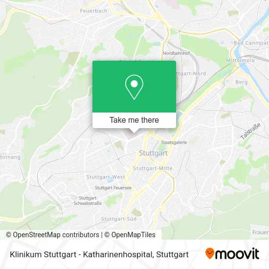 Карта Klinikum Stuttgart - Katharinenhospital