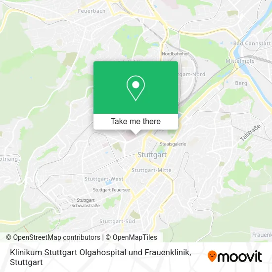 Klinikum Stuttgart Olgahospital und Frauenklinik map