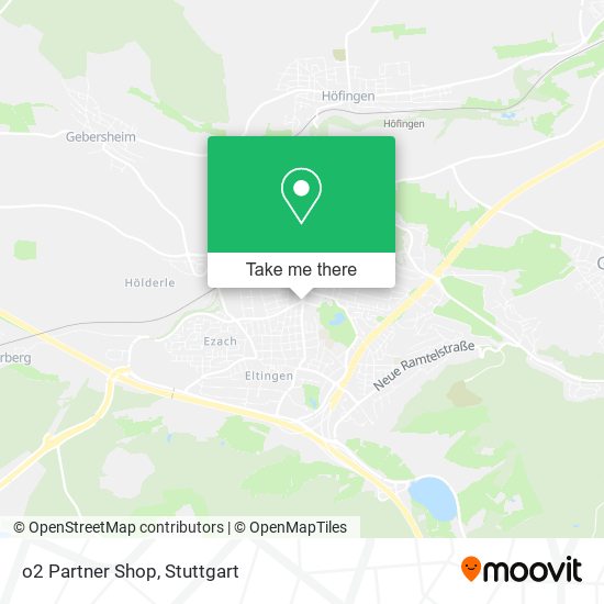 o2 Partner Shop map