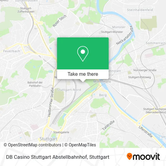 Карта DB Casino Stuttgart Abstellbahnhof
