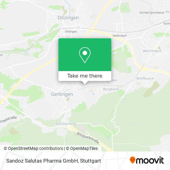 Sandoz Salutas Pharma GmbH map