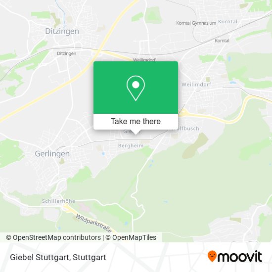 Карта Giebel Stuttgart