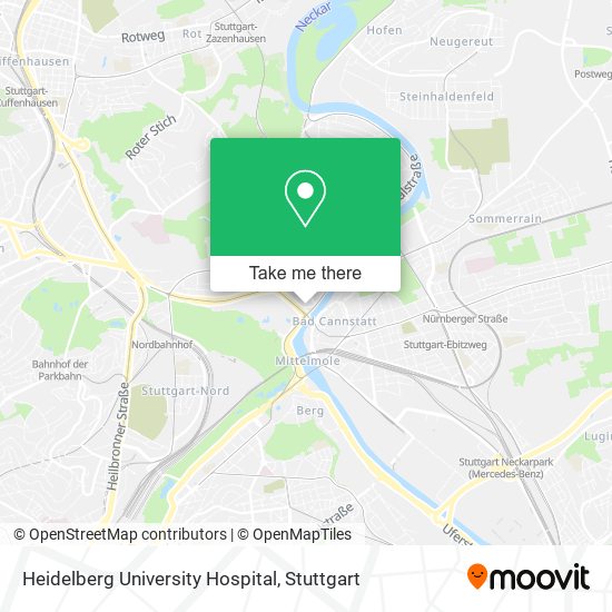 Heidelberg University Hospital map