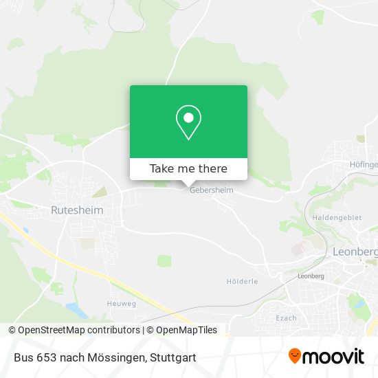 Bus 653 nach Mössingen map