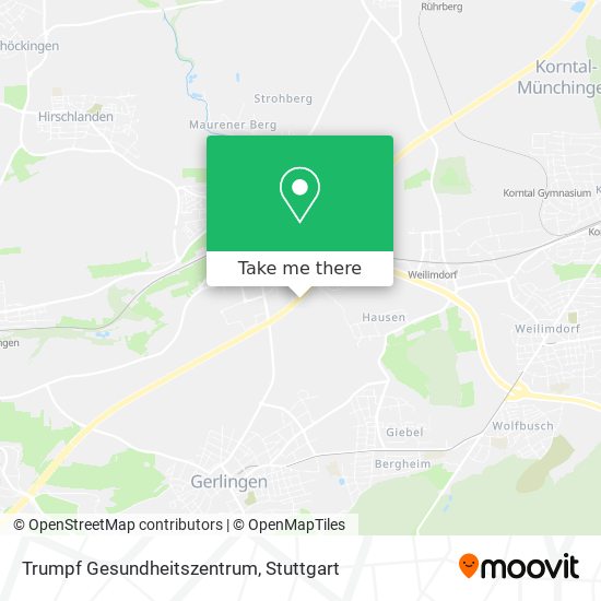 Карта Trumpf Gesundheitszentrum