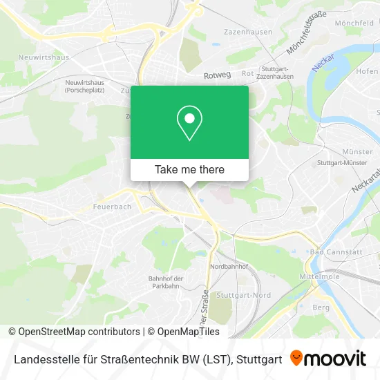 Карта Landesstelle für Straßentechnik BW (LST)