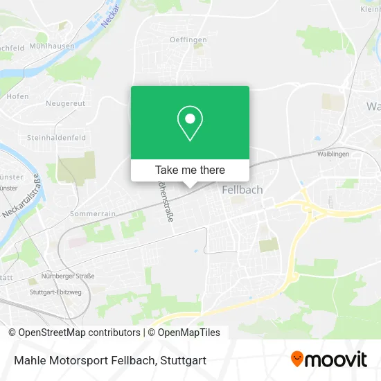 Карта Mahle Motorsport Fellbach