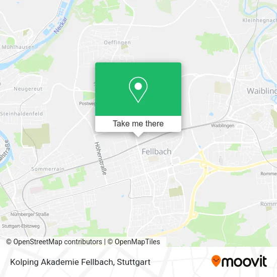 Карта Kolping Akademie Fellbach