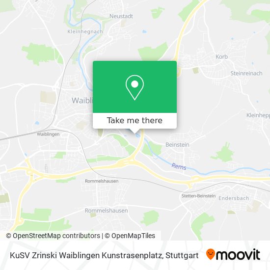 KuSV Zrinski Waiblingen Kunstrasenplatz map