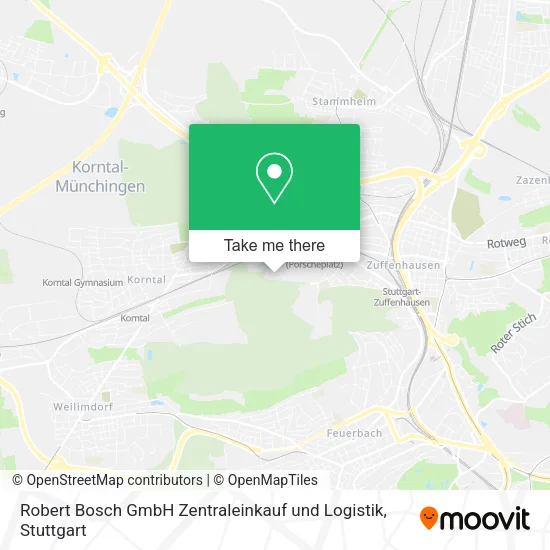 Карта Robert Bosch GmbH Zentraleinkauf und Logistik