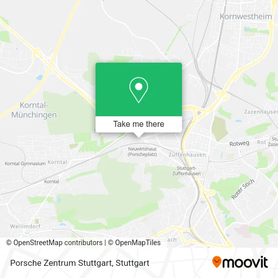 Карта Porsche Zentrum Stuttgart