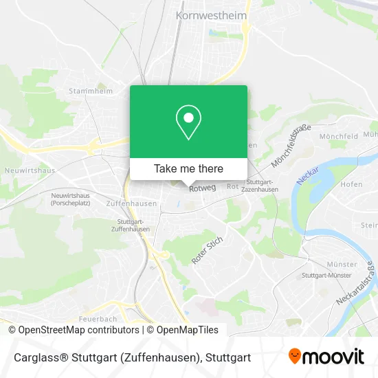 Карта Carglass® Stuttgart (Zuffenhausen)