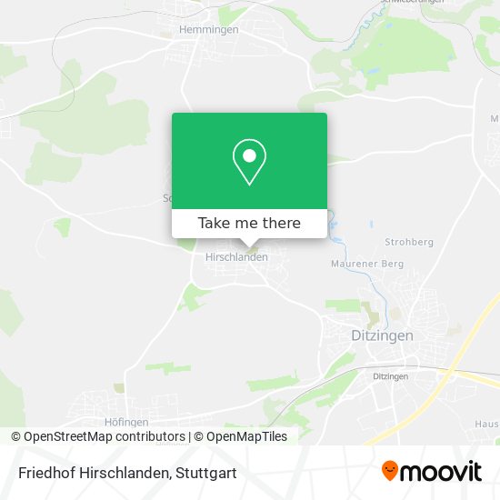 Friedhof Hirschlanden map
