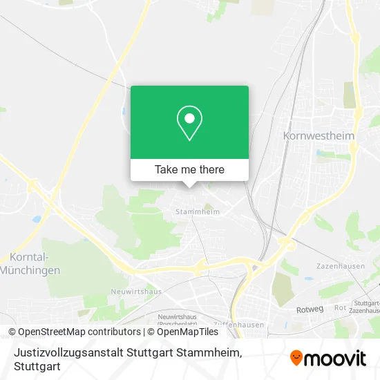 Карта Justizvollzugsanstalt Stuttgart Stammheim