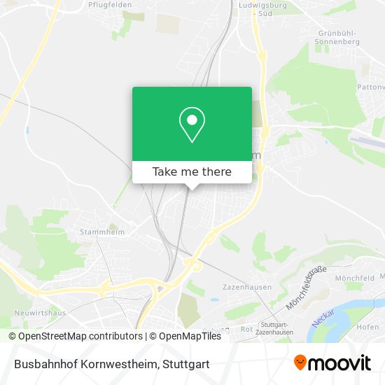 Busbahnhof Kornwestheim map