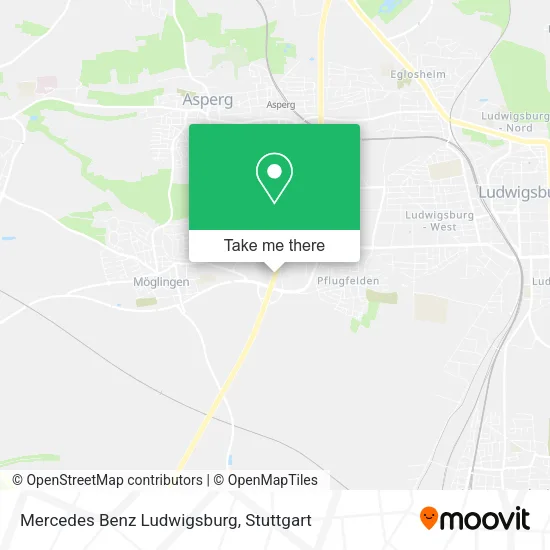 Карта Mercedes Benz Ludwigsburg