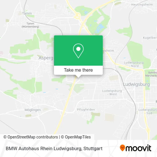 Карта BMW Autohaus Rhein Ludwigsburg