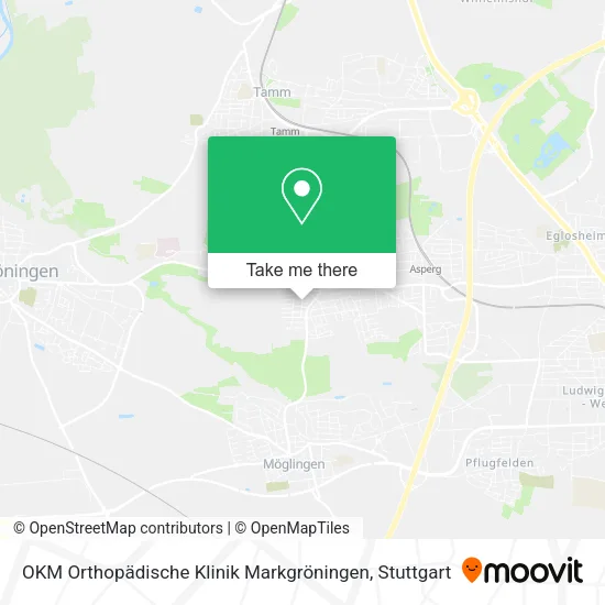 Карта OKM Orthopädische Klinik Markgröningen