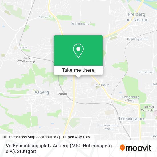 Карта Verkehrsübungsplatz Asperg (MSC Hohenasperg e.V.)