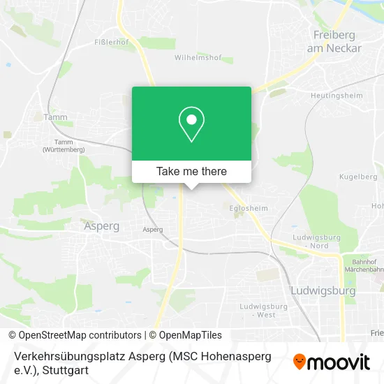 Карта Verkehrsübungsplatz Asperg (MSC Hohenasperg e.V.)