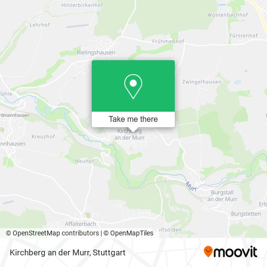 Карта Kirchberg an der Murr