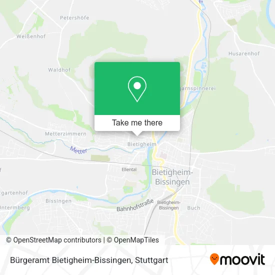 Карта Bürgeramt Bietigheim-Bissingen