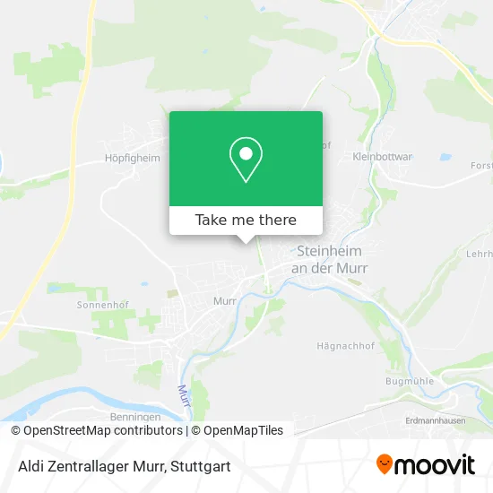 Карта Aldi Zentrallager Murr