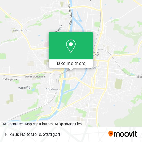 Карта FlixBus Haltestelle