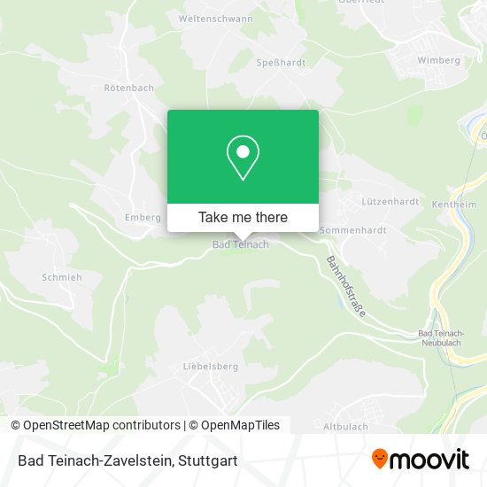 Карта Bad Teinach-Zavelstein