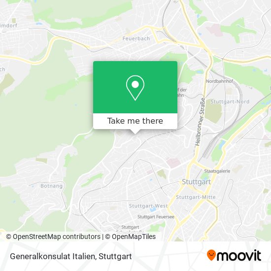 Generalkonsulat Italien map