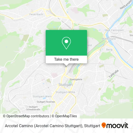 Карта Arcotel Camino (Arcotel Camino Stuttgart)