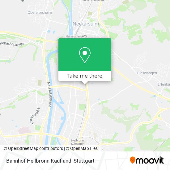 Bahnhof Heilbronn Kaufland map
