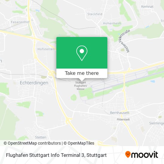Flughafen Stuttgart Info Terminal 3 map