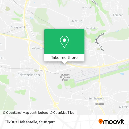 Карта FlixBus Haltestelle
