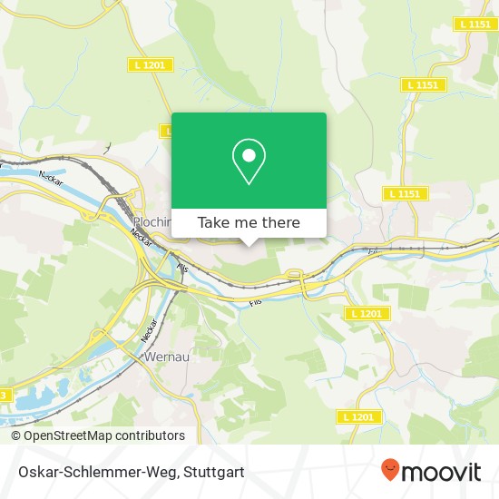 Oskar-Schlemmer-Weg map