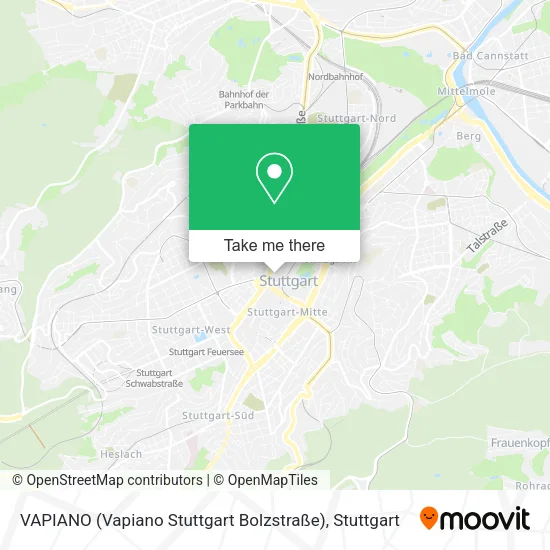 Карта VAPIANO (Vapiano Stuttgart Bolzstraße)