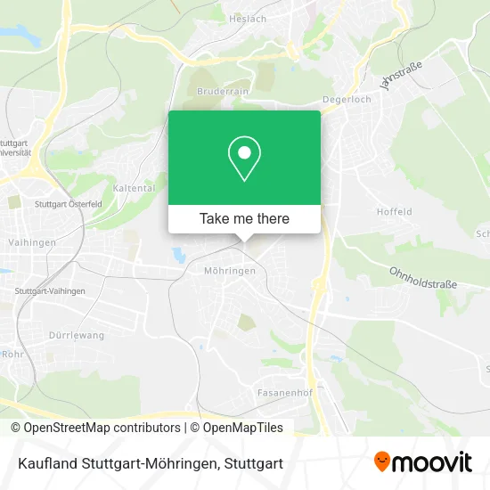 Карта Kaufland Stuttgart-Möhringen