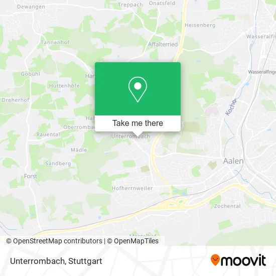Карта Unterrombach