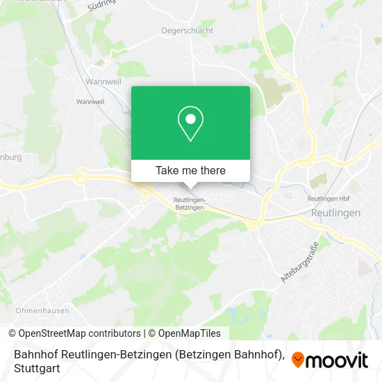 Bahnhof Reutlingen-Betzingen (Betzingen Bahnhof) map