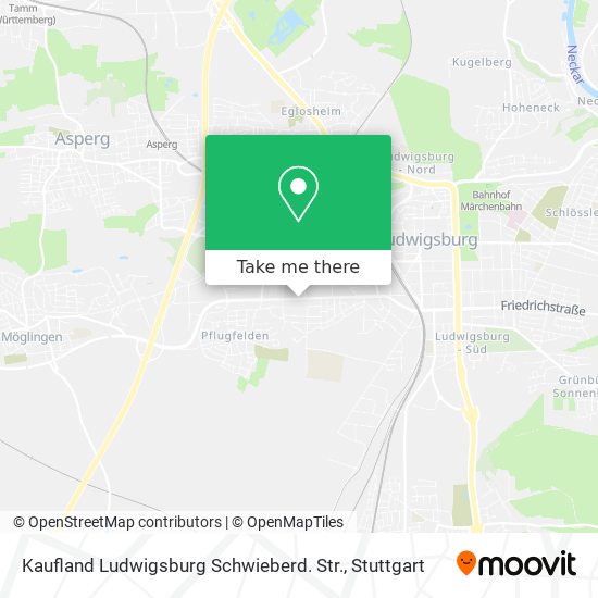 Kaufland Ludwigsburg Schwieberd. Str. map