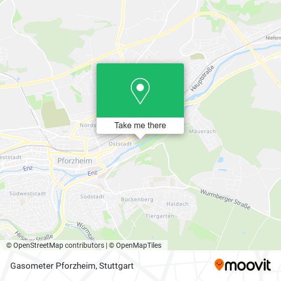 Карта Gasometer Pforzheim