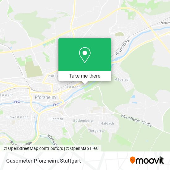 Gasometer Pforzheim map