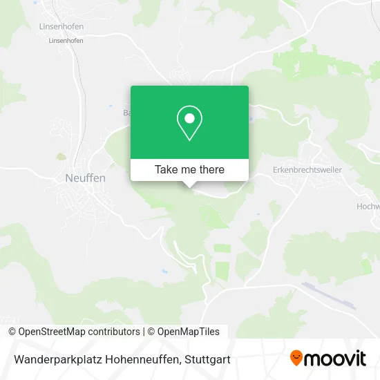 Карта Wanderparkplatz Hohenneuffen