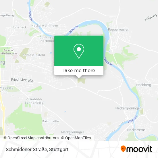 Карта Schmidener Straße