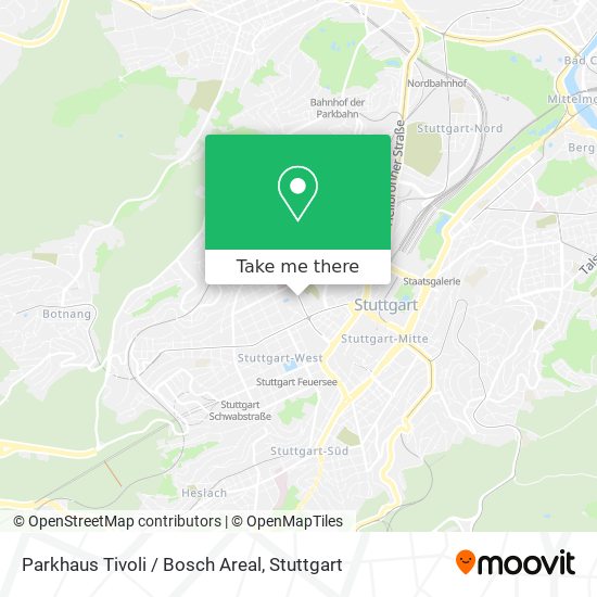 Карта Parkhaus Tivoli / Bosch Areal